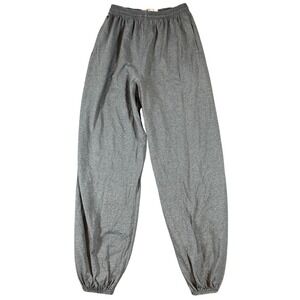 VTG DC Athletic Club Gray Sweatpants Joggers Women Medium Made in USA 80s Baggy